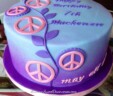 Peace Birthday Cake