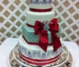Cherry Bow Wedding Cake