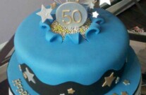 Blue Star Birthday Cake