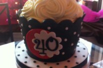 Giant Polka Dot Cupcake