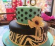 Zebra Sweet 16 Cake