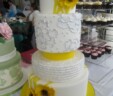 Yellow Blossom Wedding Cake