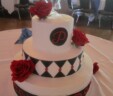 Alice in Wonderland Inspired Wedding Cake
