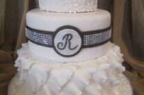 Jen’s Ruffles Wedding Cake