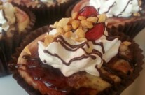 New!! Banana Split Cheesecake Cupcake!
